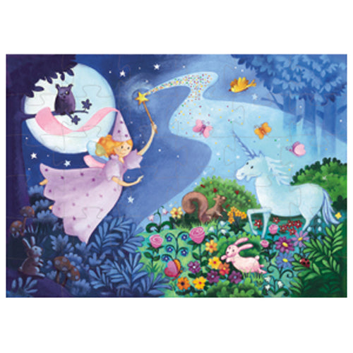 Djeco Silhouette Puzzle / The Fairy and the Unicorn / 36 PCS
