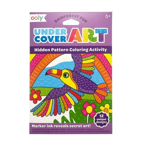 Undercover Art Hidden Patterns Colouring Activity - Rainforest Fun