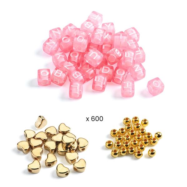 Djeco / Alphabet beads / Gold