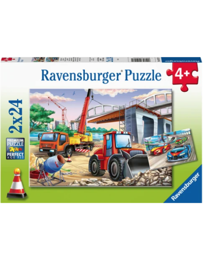 Ravensburger 2x24 PCS Construction and Cars