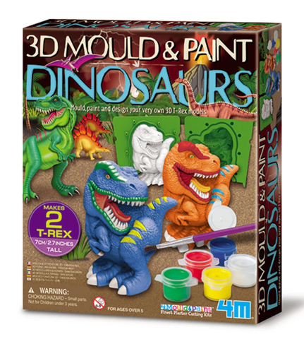 4M Mould & Paint 3d Dinosaurs