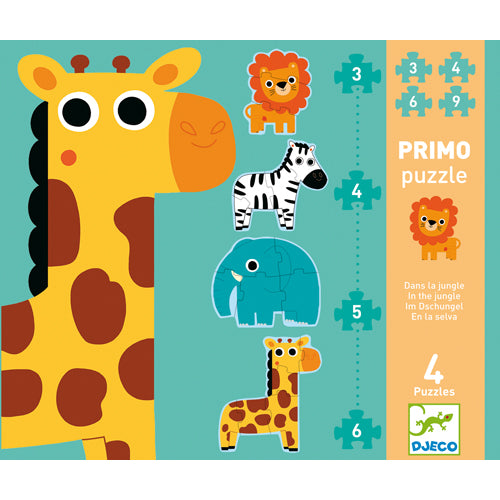 Primo Puzzle / In the jungle / 3,4,5,6 pcs