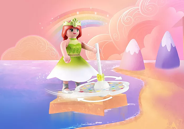 Rainbow Spinning Top with Princess