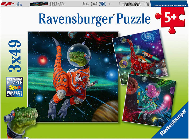 Dinosaurs in Space (3 x 49 pc Puzzles)