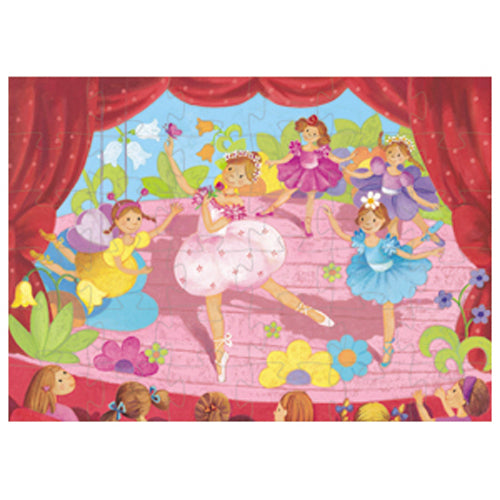 Djeco Silhouette Puzzle / The Ballerina with the Flower / 36 PCS