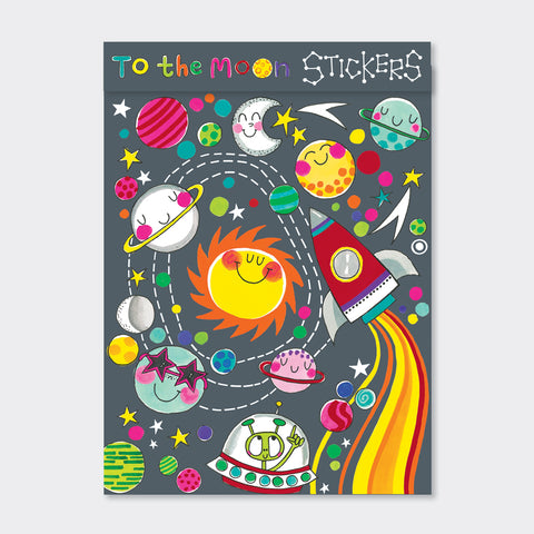 To the Moon Stickers