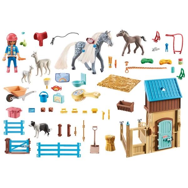 Playmobil Horse Stall with Amelia and Whisper