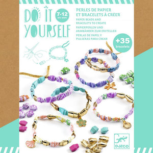DIY / Stylish and golden : paper beads and bracelets