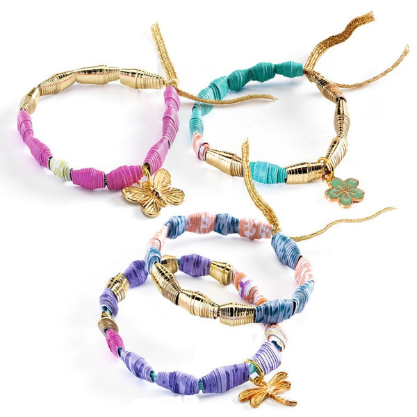 DIY / Stylish and golden : paper beads and bracelets