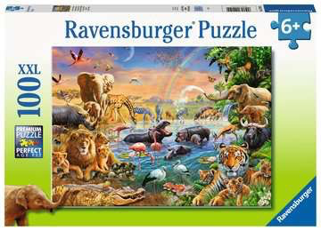 Ravensburger 100PCS Savannah Jungle Waterhole