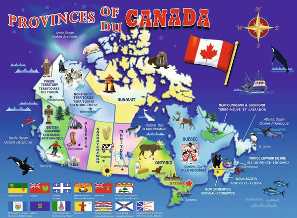 Ravensburger 100PCS Map of Canada