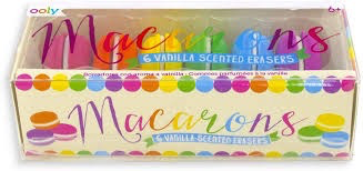 MACARON SCENTED ERASERS - SET OF 6