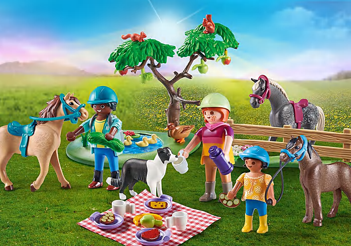 Picnic Adventure with Horses