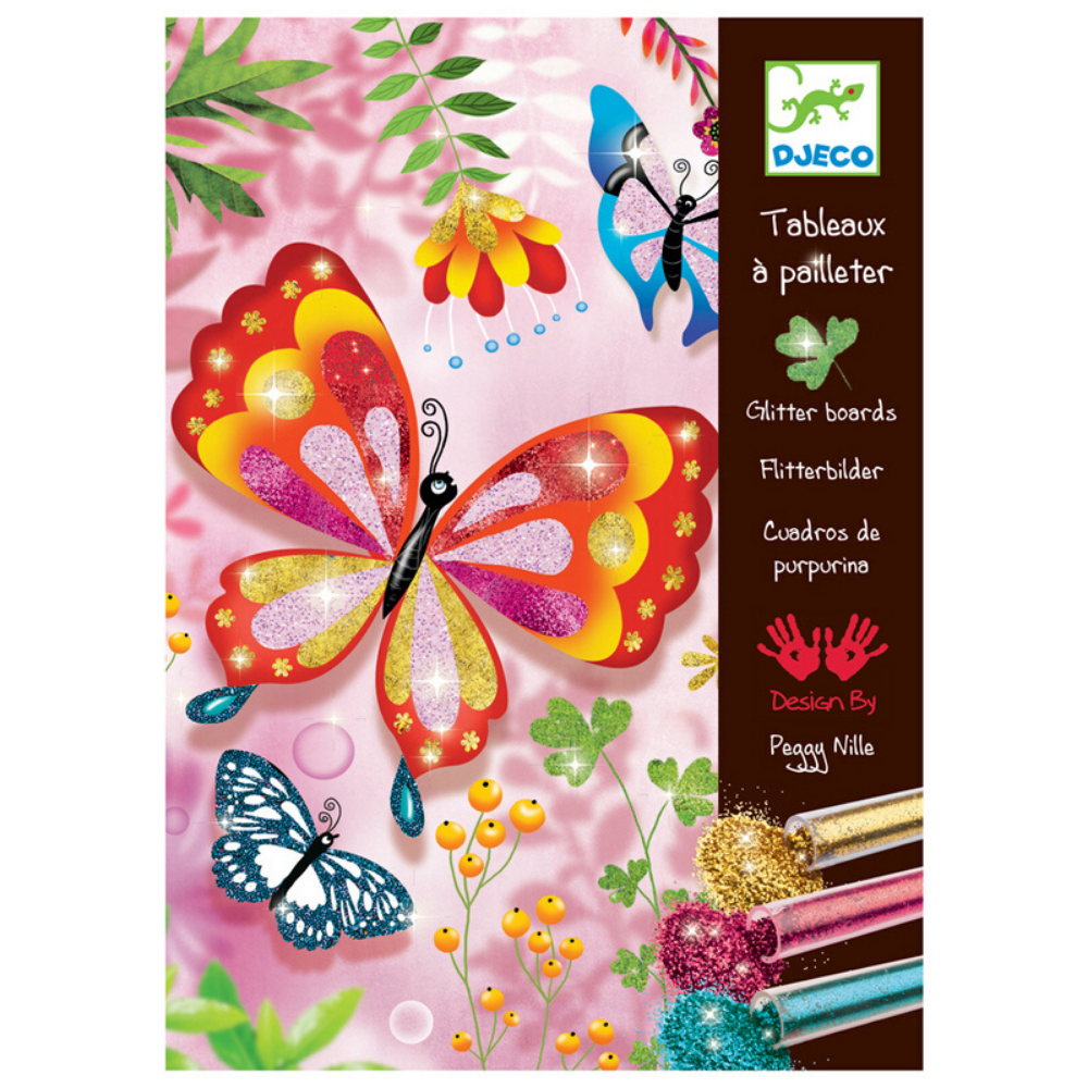 Djeco Glitter boards / Butterflies