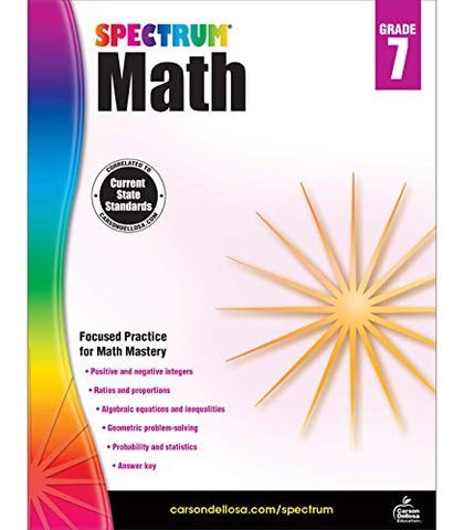 SPECTRUM Math Workbook Grade 7
