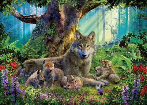 Ravensburger 1000 PCS Wolves in the Forest