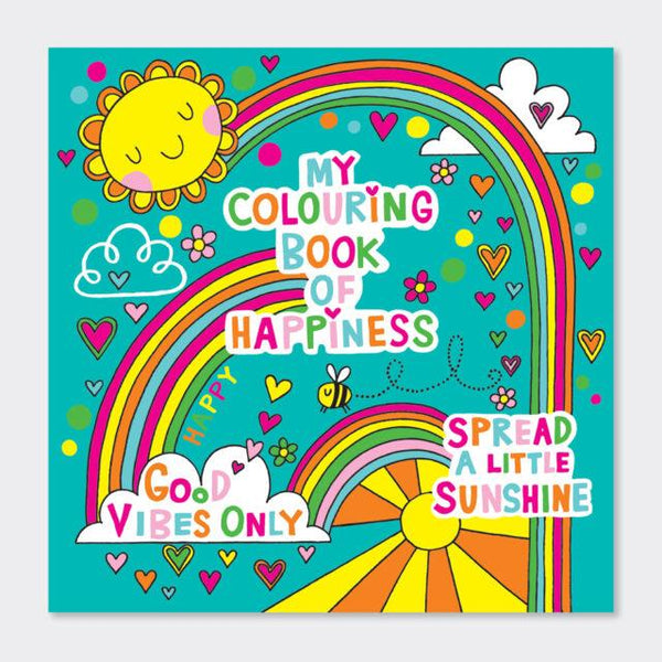 Square Coloring Book - My Colouring Book of Happiness - 8x8
