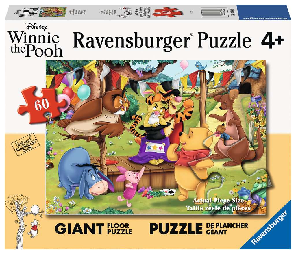Ravensburger Floor Puzzle 60PCS  Winnie the Pooh - Magic Show