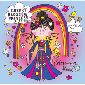 Square Colouring Book - Cherry Blossom Princess and Friends - 8x8