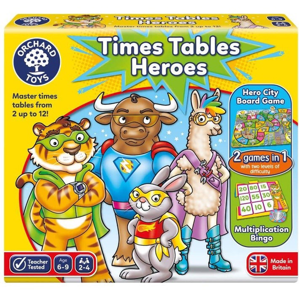 Orchard Toys Games TIMES TABLES HEROES