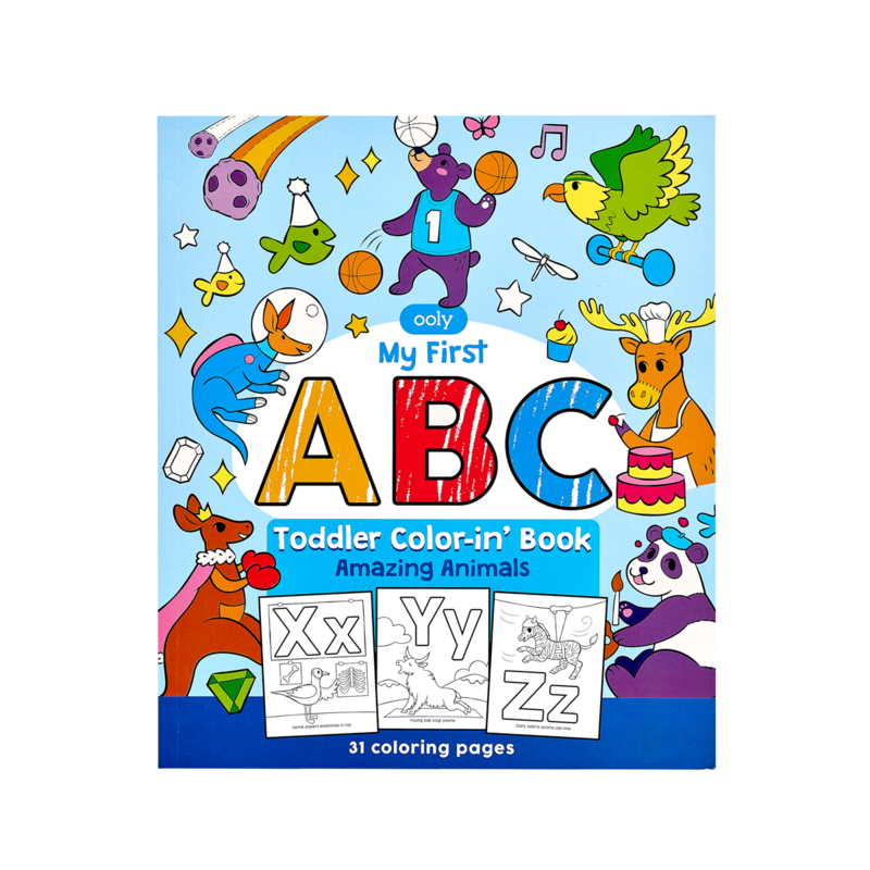 ABC: Amazing Animals Toddler Colour-In'
