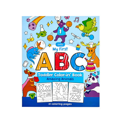 ABC: Amazing Animals Toddler Colour-In'