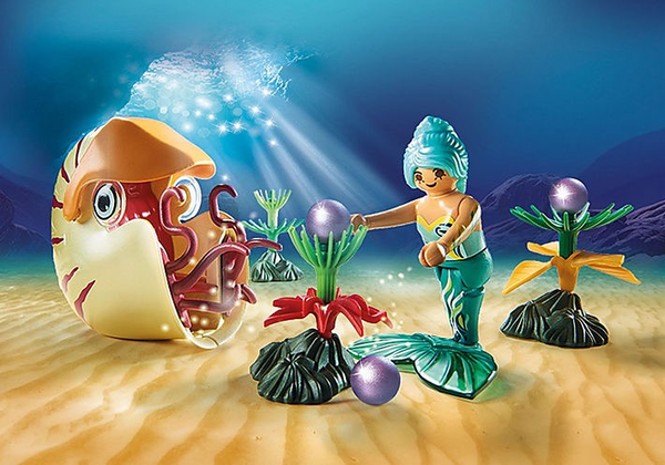 Mermaid with Sea Snail Gondola