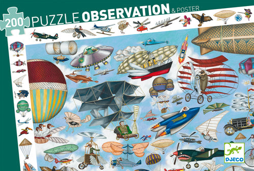Djeco Observation Puzzle / Aero Club / 200 PCS