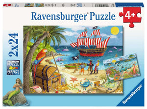 Ravensburger 2X24 Pirates and Mermaids
