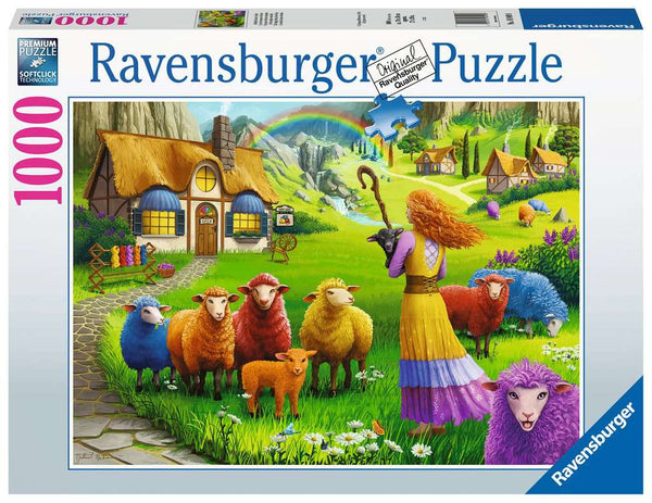 Ravensburger  1000 PCS The Happy Sheep Yarn Sho