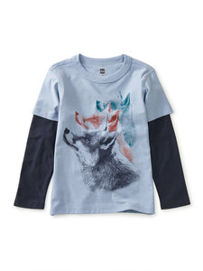 Fox Faces Layered Graphic Tee