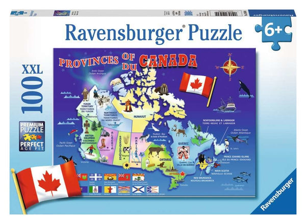 Ravensburger 100PCS Map of Canada