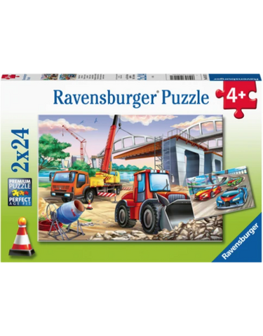 Ravensburger 2x24 PCS Construction and Cars