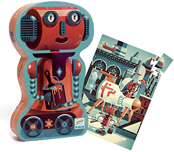 Silhouette Puzzle / Bob the Robot / 36 pcs