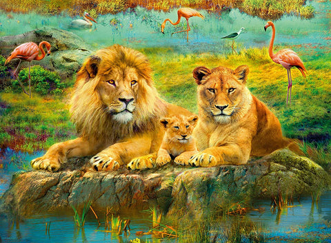 Lions in the Savanna
