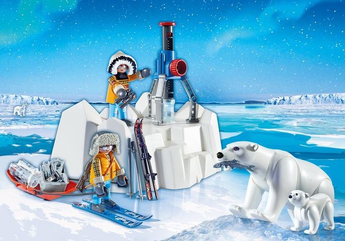Arctic Explorers with Polar Bears