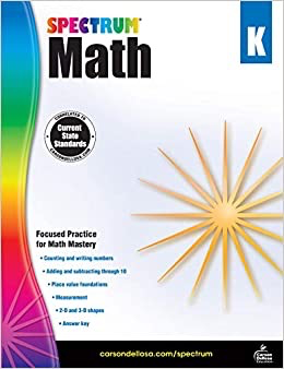SPECTRUM Math Workbook Grade K